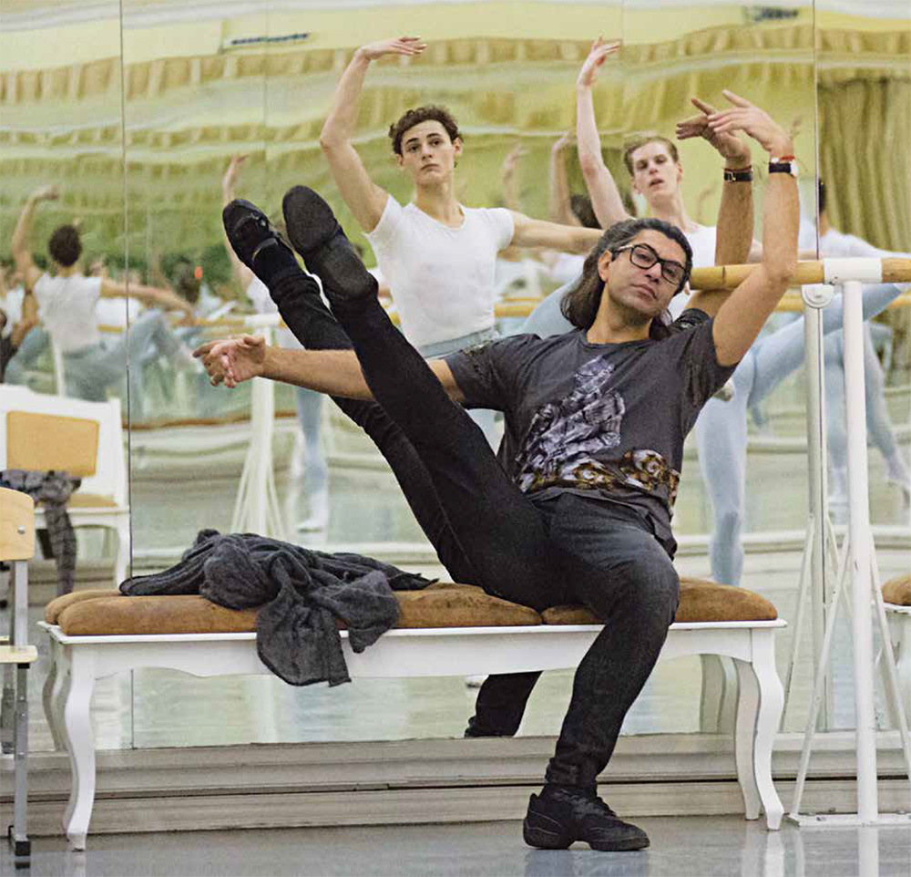 Николай Цискаридзе на уроке классического танца